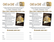 ONE on ONE with GOD 15-session Bulletin Insert
